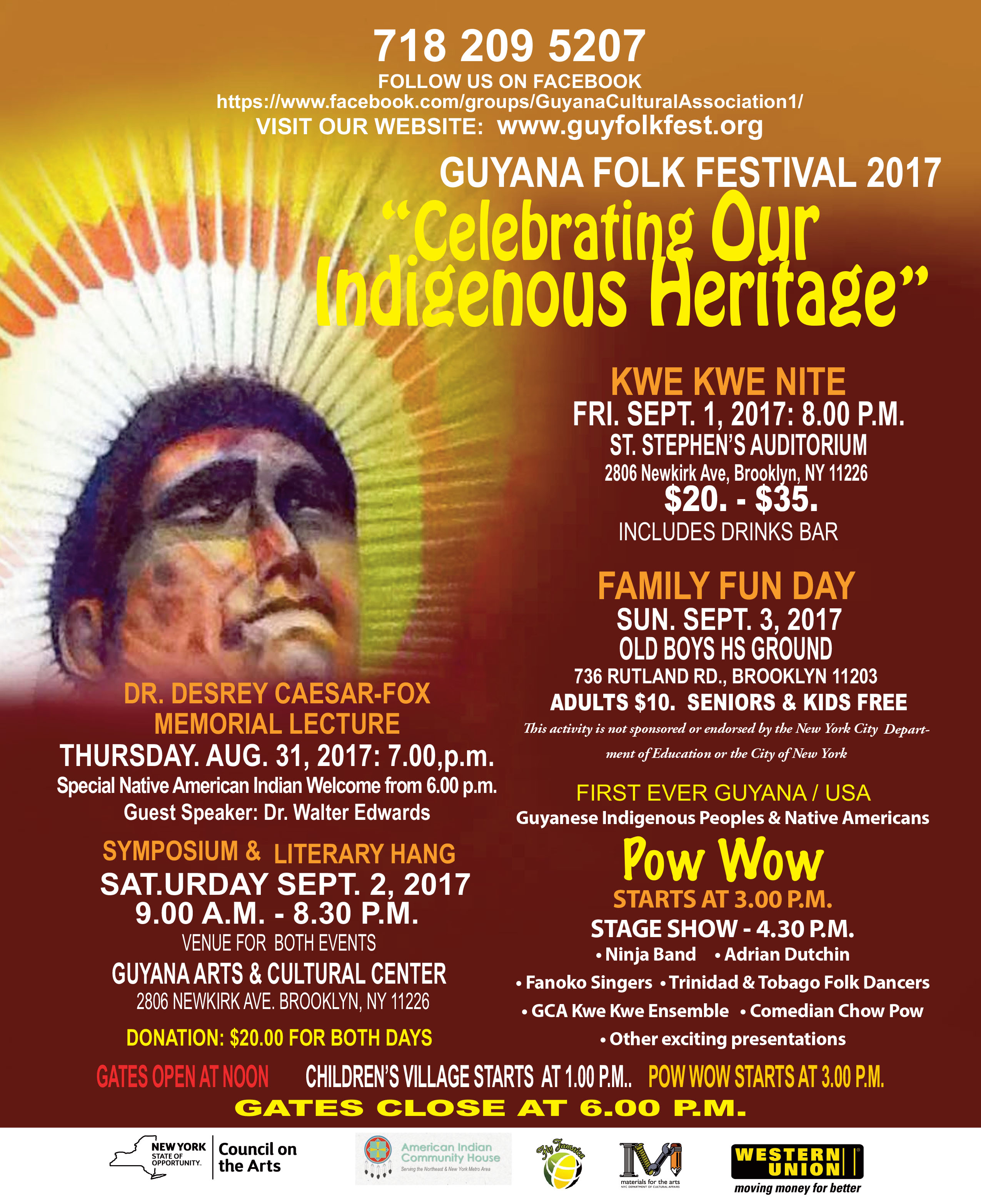 Guyana Folk Fest ARCHIVES 2017 FOLK FESTIVAL CALENDAR OF EVENTS